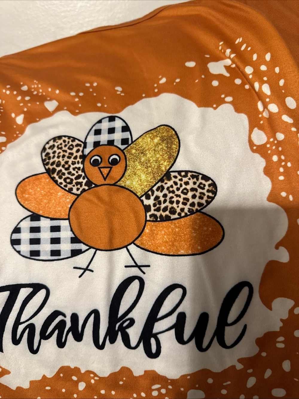 2 PIECE GIRLS TURKEY THANKSGIVING OUTFIT SIZE 6